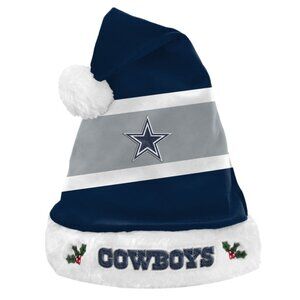 🏈 🆕 DALLAS COWBOYS EMBROIDERED SANTA HAT - UNISEX